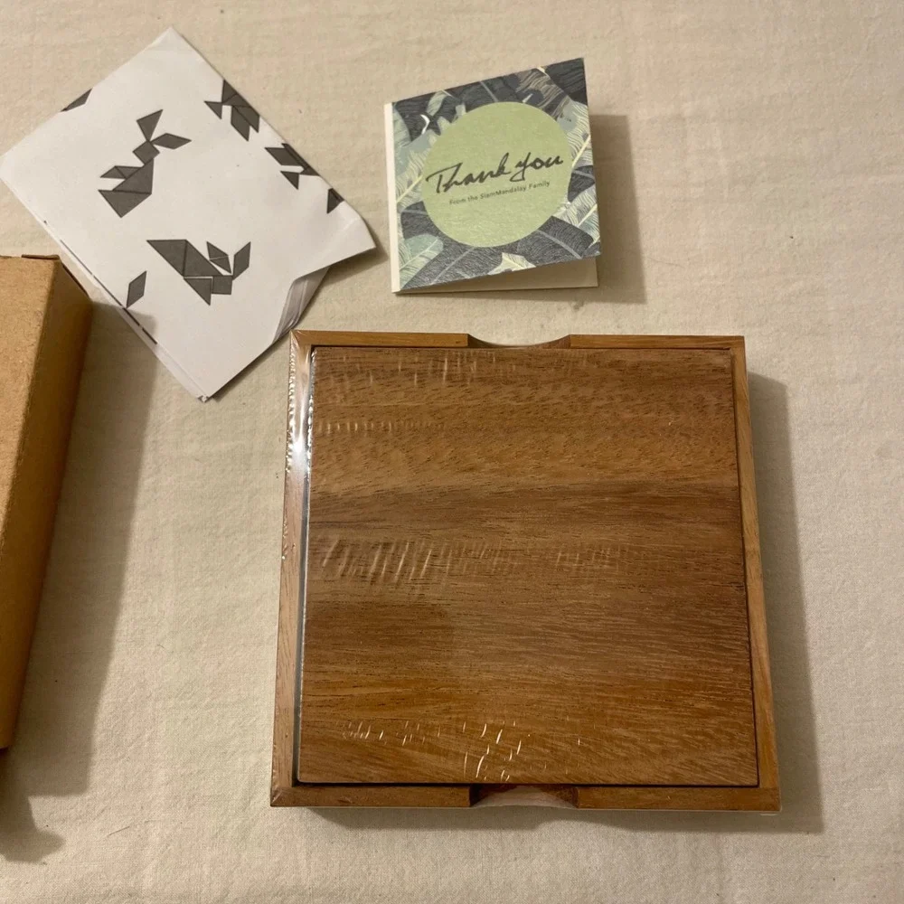 SiamMandalay Tangram Wooden Puzzle Handcrafted in‎ Thailand New